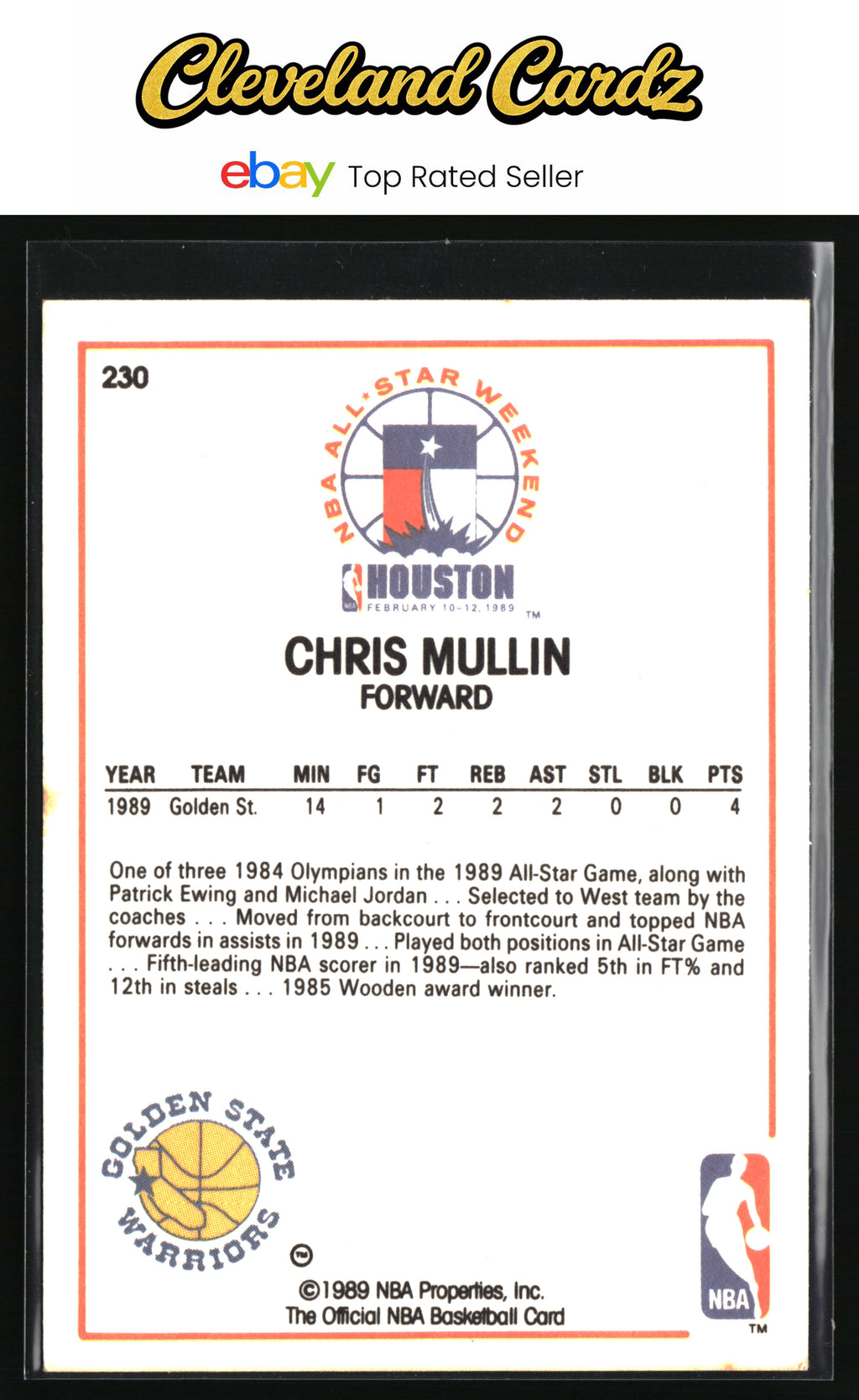 1989-90 Hoops #230 Chris Mullin