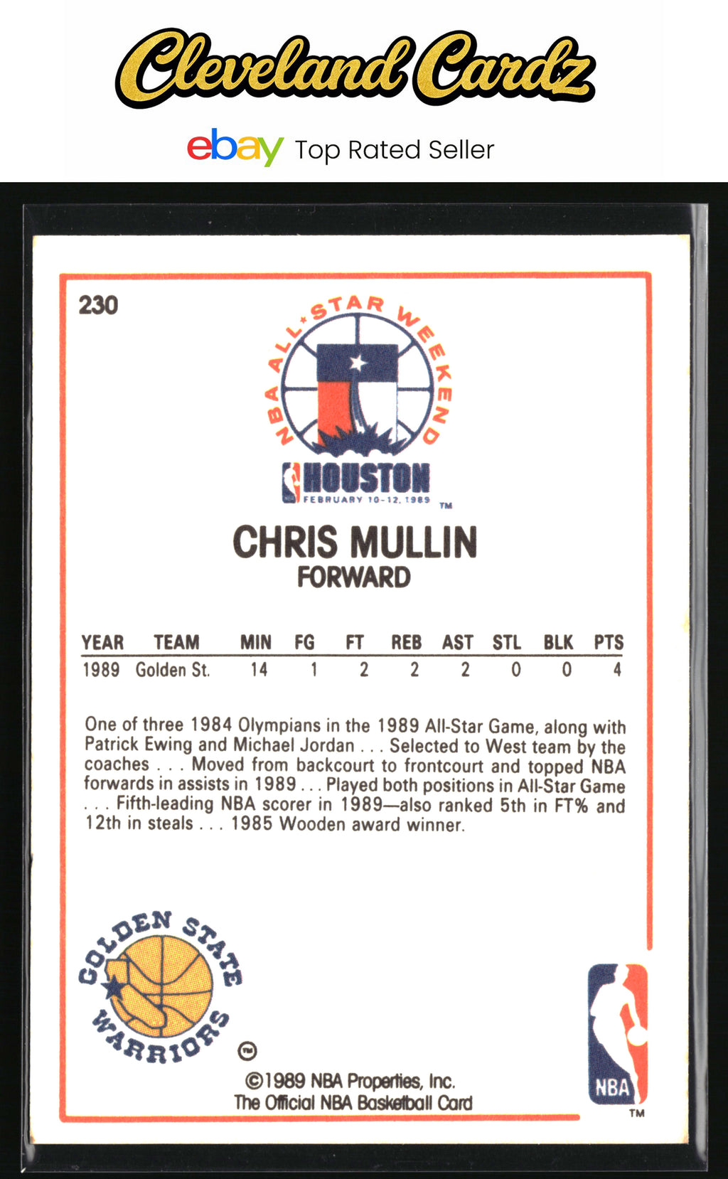 1989-90 Hoops #230 Chris Mullin