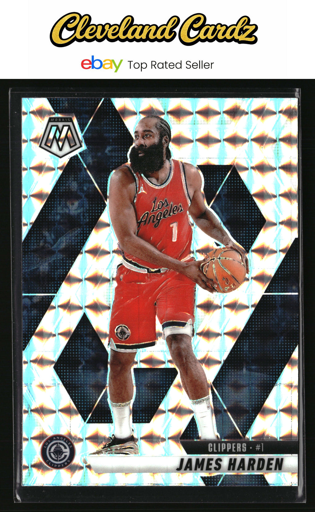 2024-25 Panini Mosaic #42 James Harden Mosaic