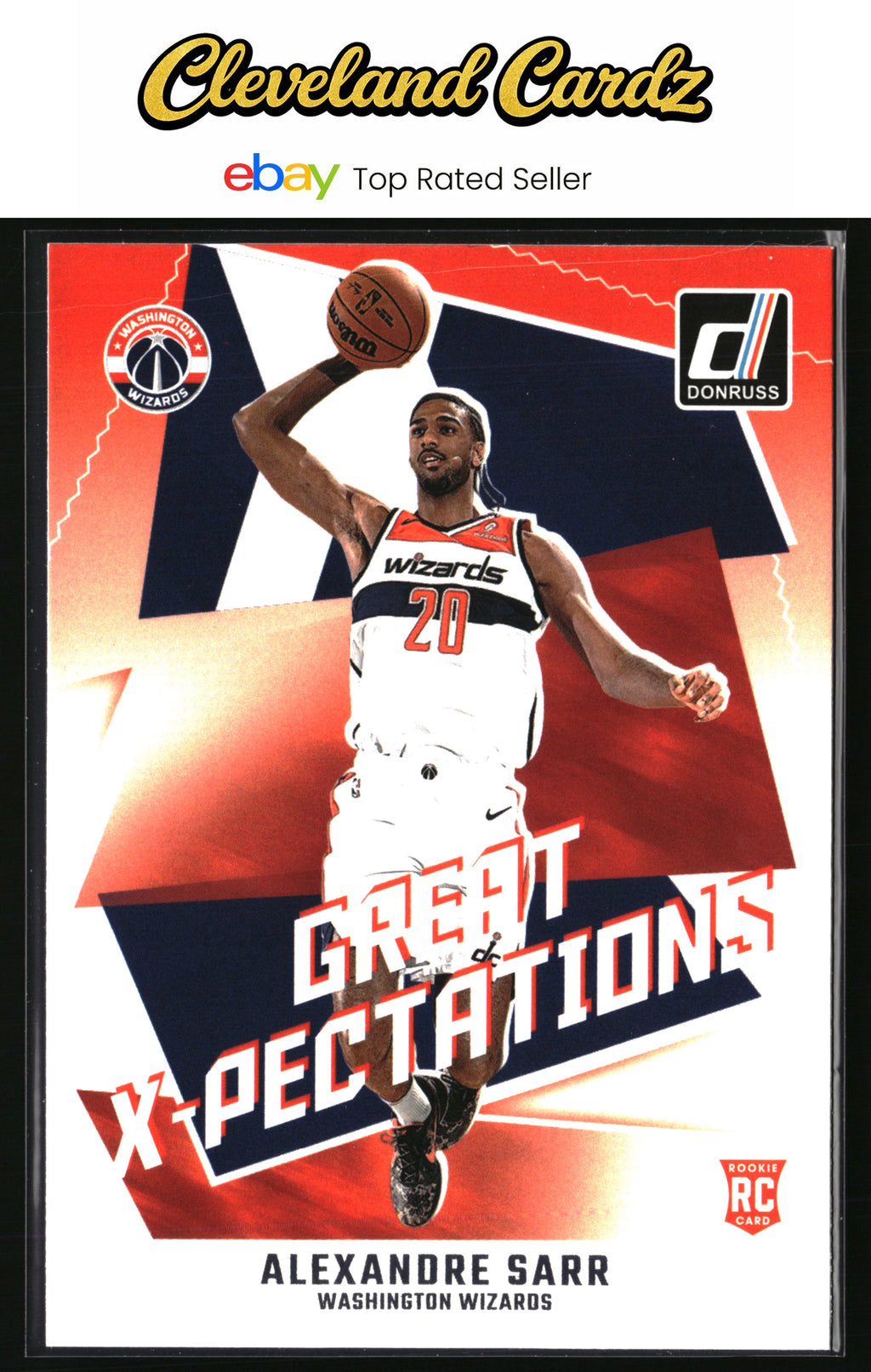 2024-25 Donruss #20 Alexandre Sarr Great X-Pectations