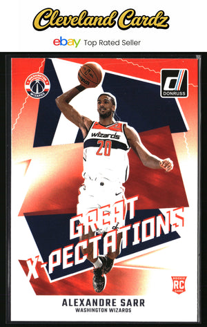 2024-25 Donruss #20 Alexandre Sarr Great X-Pectations