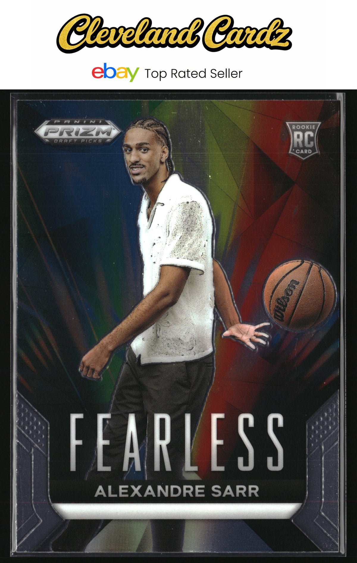 2024 Panini Prizm Draft Picks #16 Alexandre Sarr Fearless