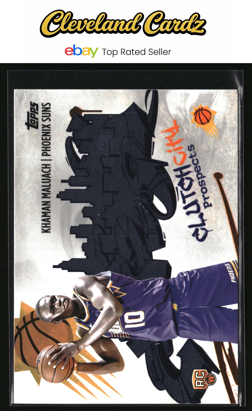 2025-26 Topps #CC-10 Khaman Maluach Clutch City Prospects