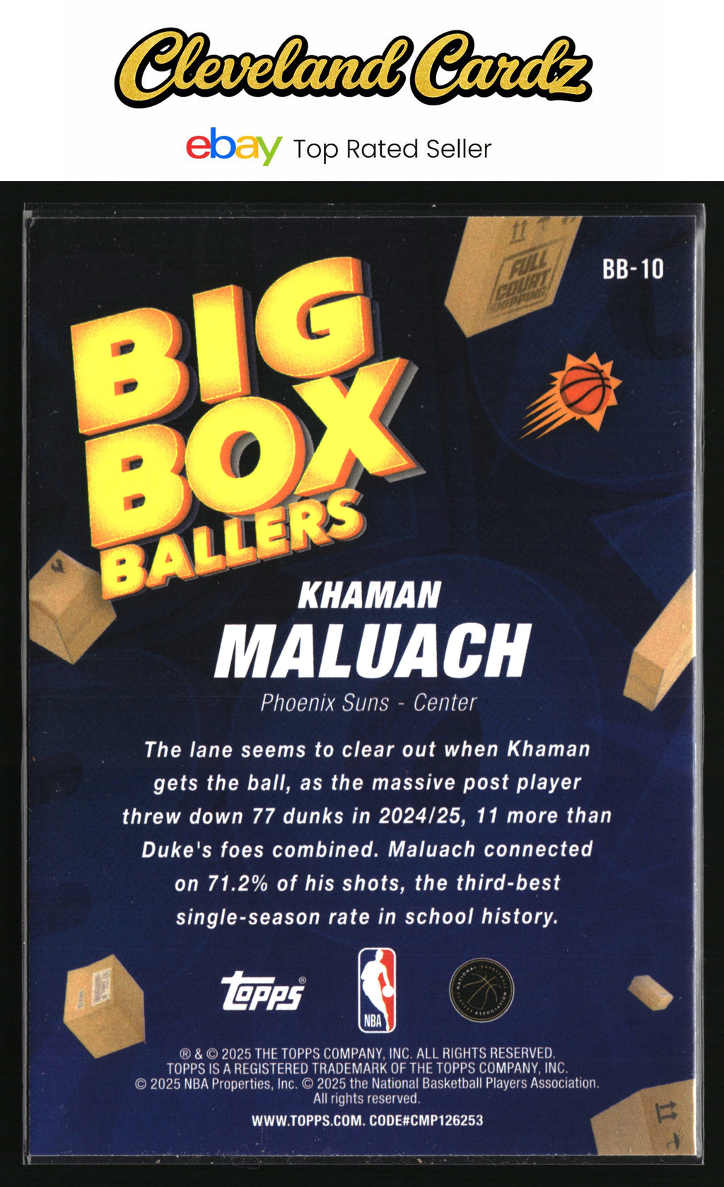 2025-26 Topps #BB-10 Khaman Maluach Big Box Ballers