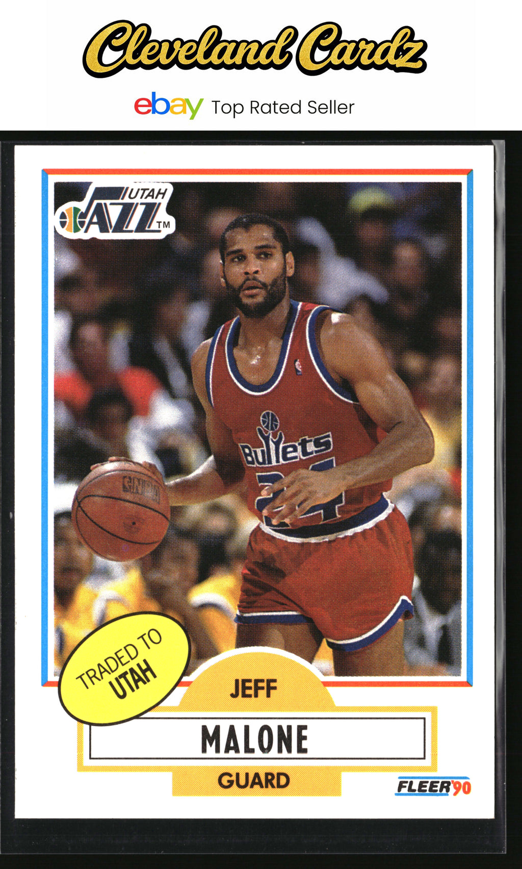 1990-91 Fleer #195 Jeff Malone