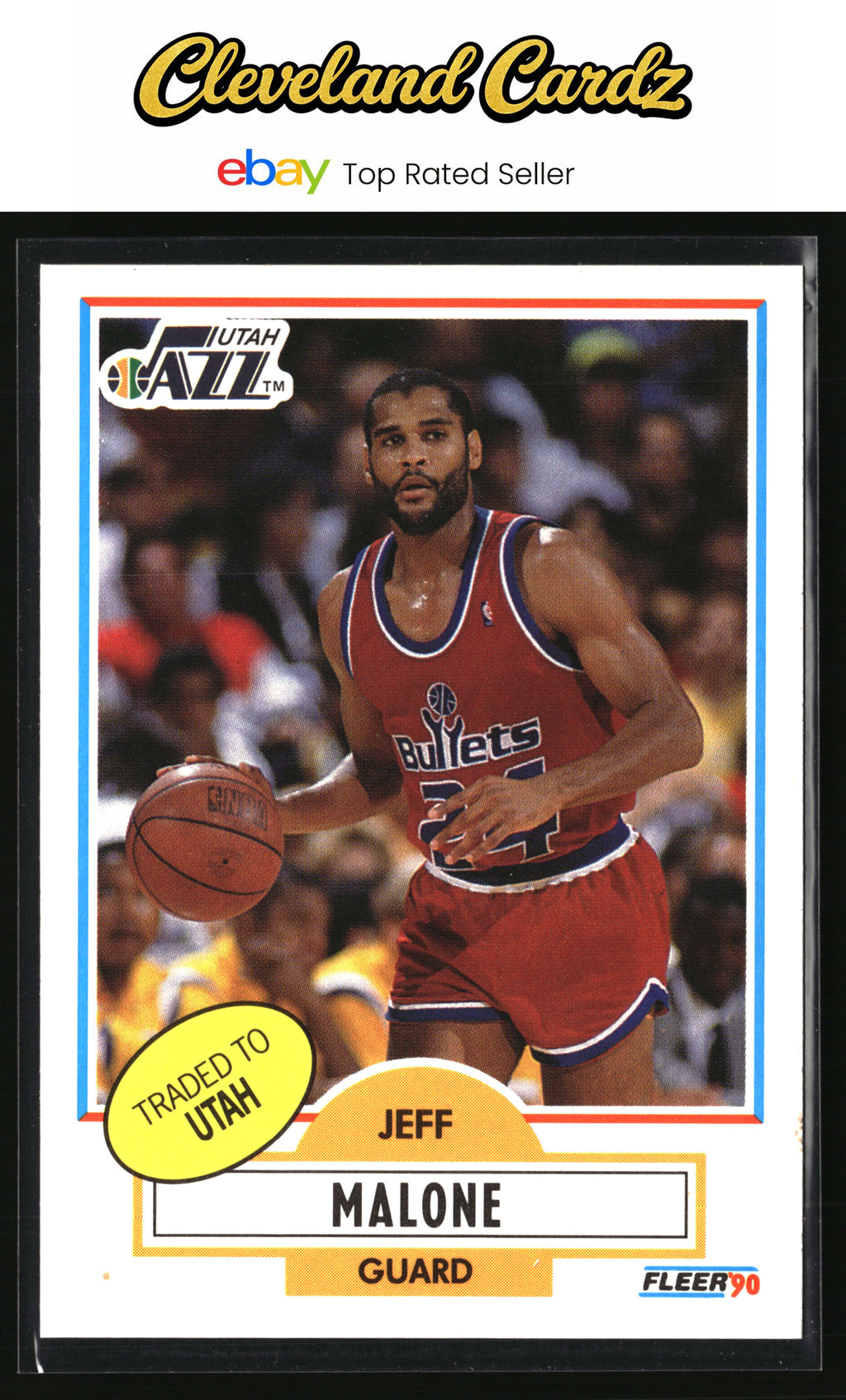 1990-91 Fleer #195 Jeff Malone