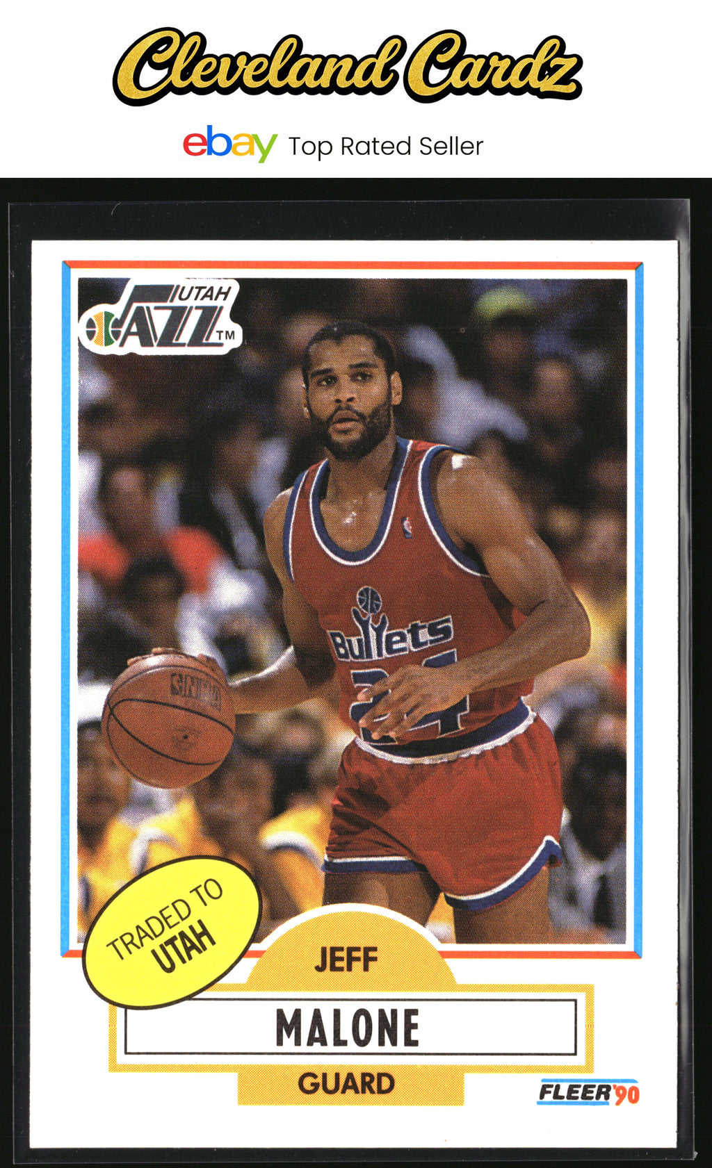 1990-91 Fleer #195 Jeff Malone