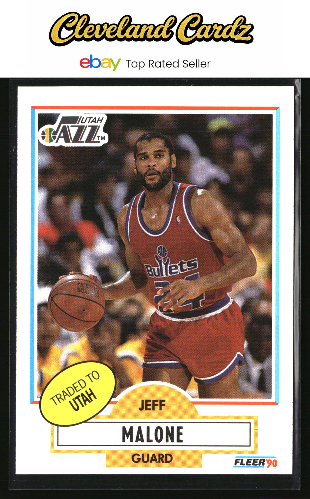 1990-91 Fleer #195 Jeff Malone