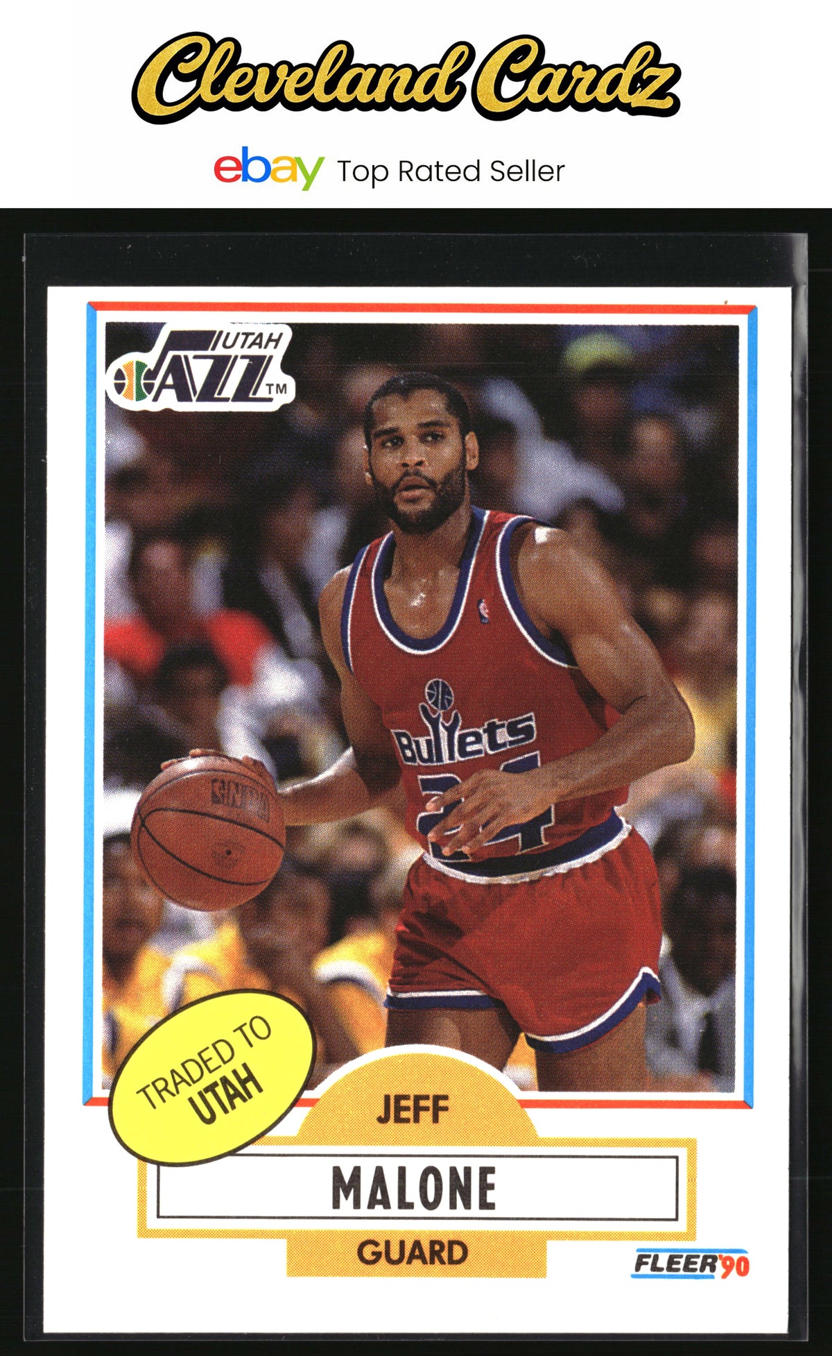 1990-91 Fleer #195 Jeff Malone
