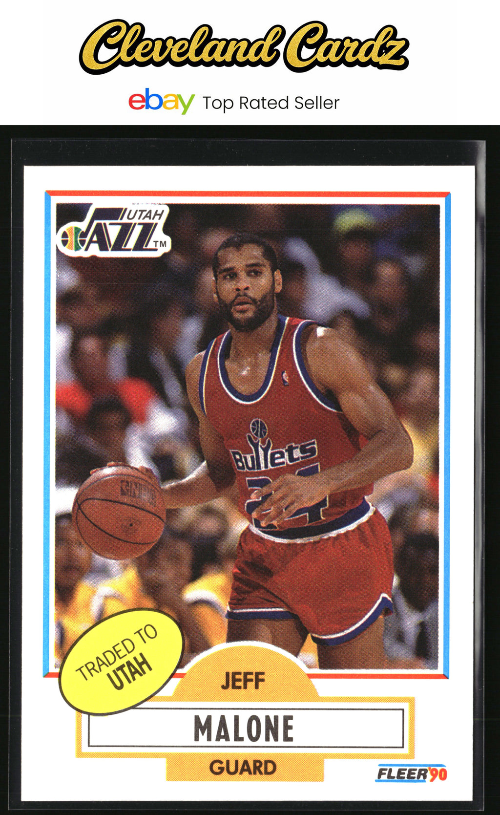 1990-91 Fleer #195 Jeff Malone
