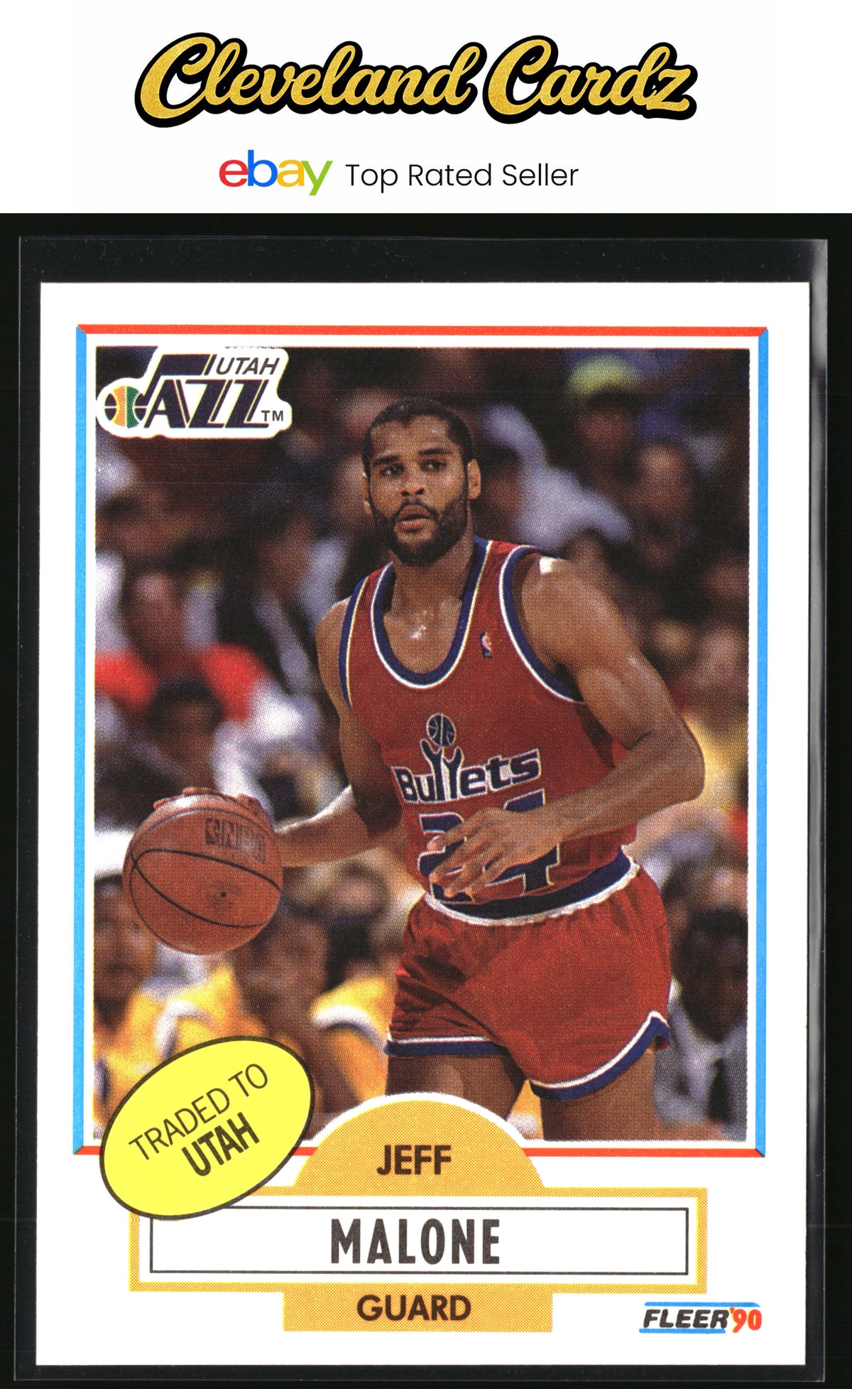 1990-91 Fleer #195 Jeff Malone
