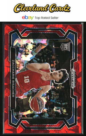 2024 Panini Prizm Draft Picks #69b Zaccharie Risacher Prizm Red Ice