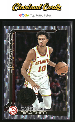 2025-26 Topps #62 Zaccharie Risacher Crackleboard