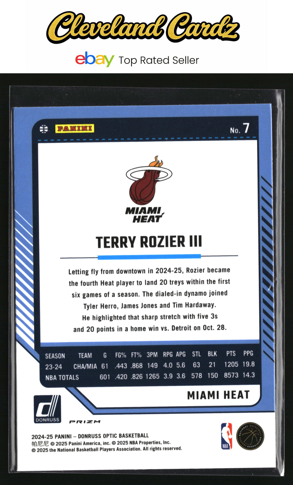 2024-25 Donruss Optic #7 Terry Rozier III Hyper Pink