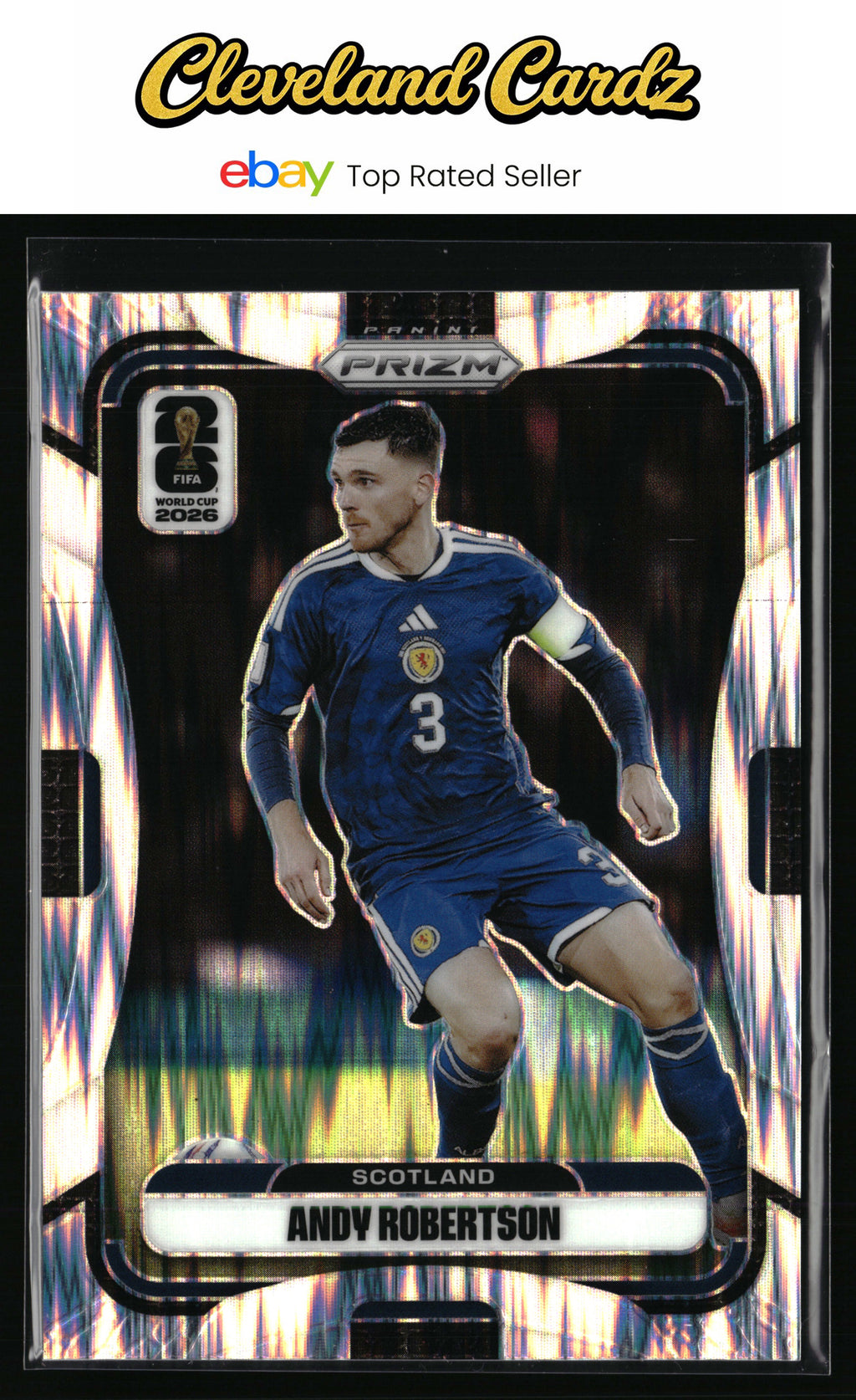 2026 Panini Prizm FIFA World Cup #389 Andy Robertson Flash Prizm