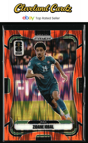2026 Panini Prizm FIFA World Cup #455 Zidane Iqbal Orange Flash Prizm #/315