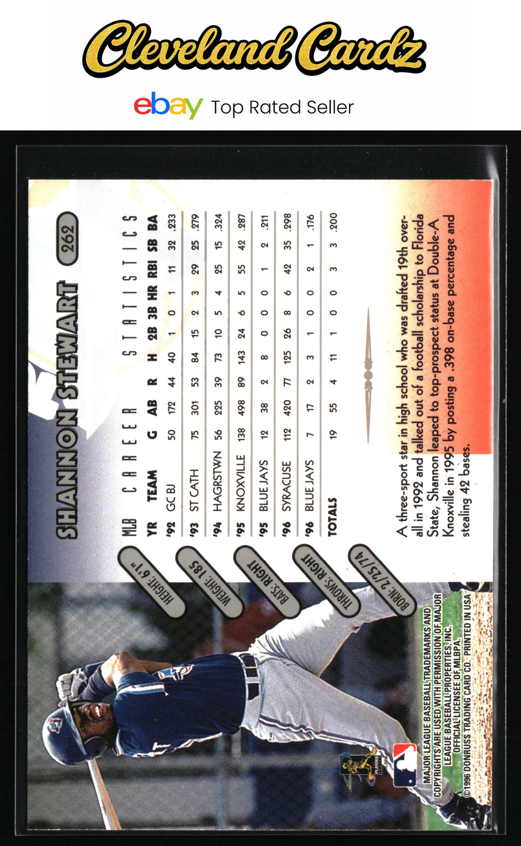 1997 Donruss #262 Shannon Stewart