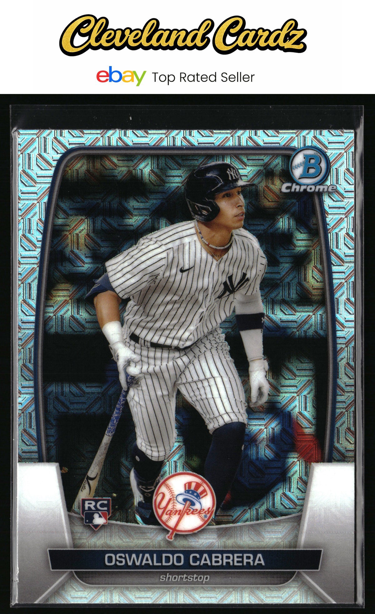 2023 Bowman #32 Oswaldo Cabrera Mojo Refractor