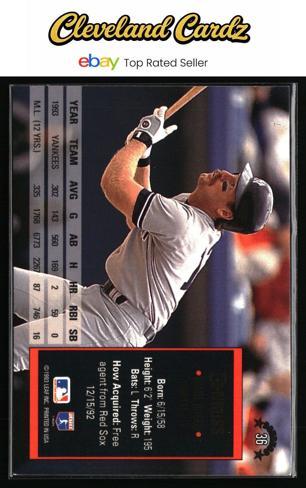 1994 Donruss #36 Wade Boggs
