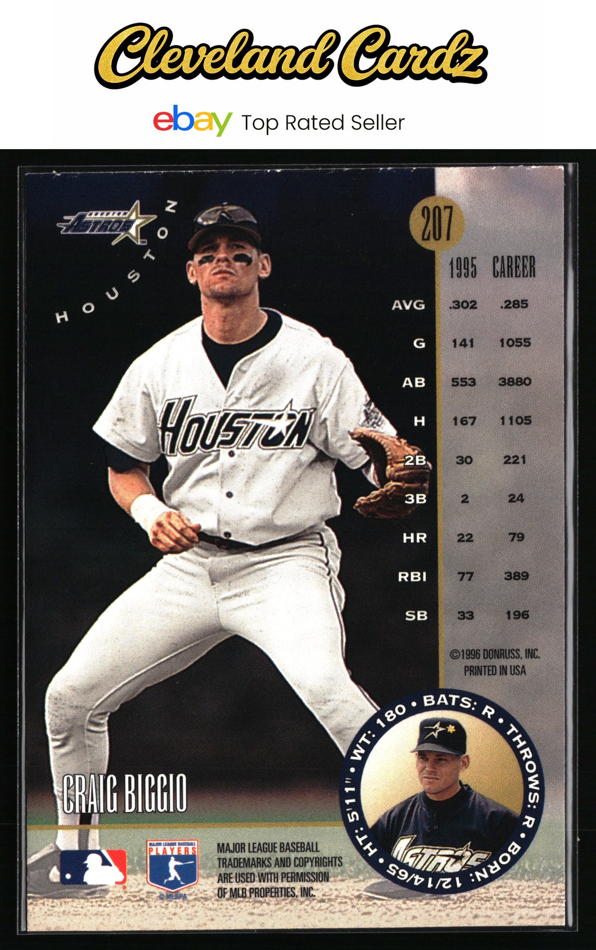 1996 Leaf #207 Craig Biggio