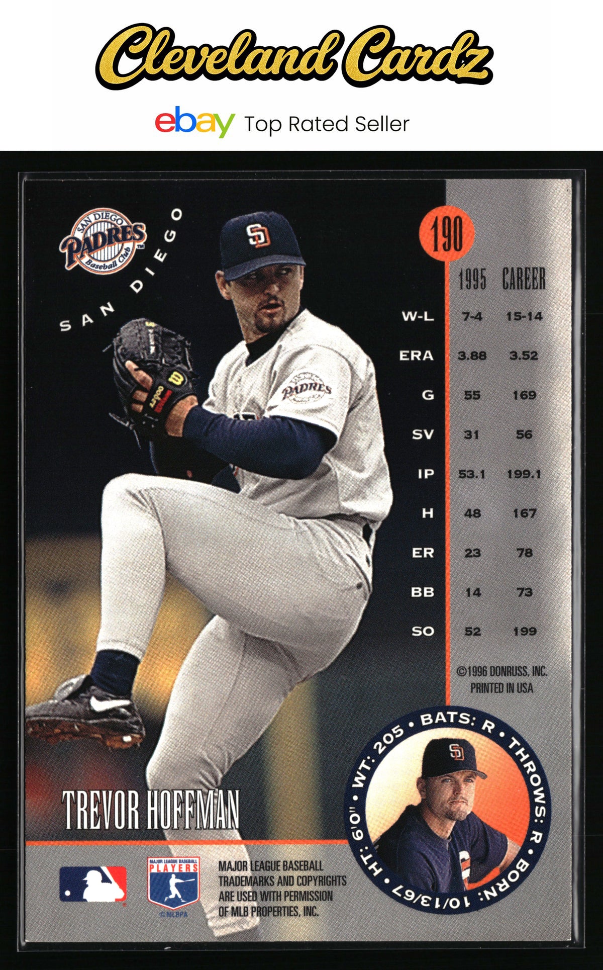 1996 Leaf #190 Trevor Hoffman