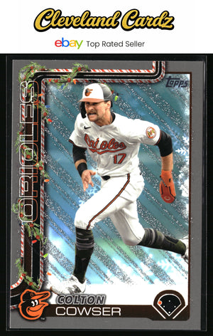2025 Topps Holiday #H157 Colton Cowser Silver Glitter Holiday