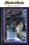 2025 Topps Holiday #HC3 Junior Caminero Chrome Purple Refractor #/299 COLORMATCH
