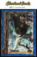 2025 Topps Holiday #HC85 Hayden Birdsong Chrome Blue Sparkle Refractor #/199