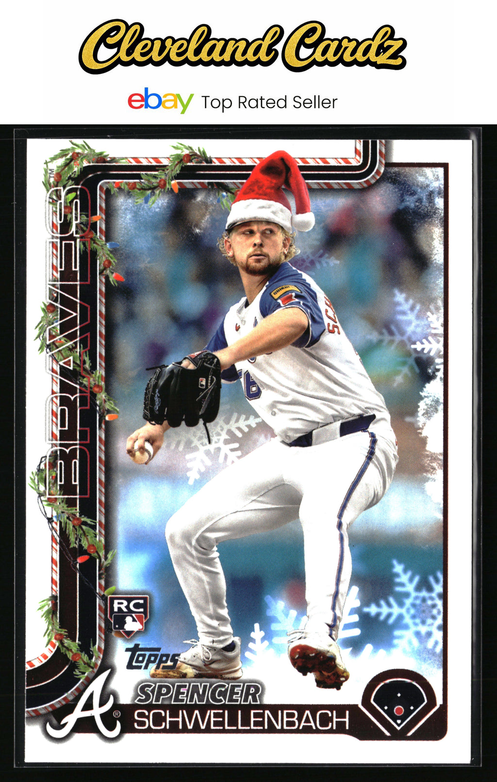 2025 Topps Holiday #H199b Spencer Schwellenbach Image Variation