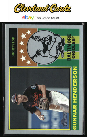 2025 Topps Heritage #76PI-22 Gunnar Henderson 1976 Player Icons Holographic