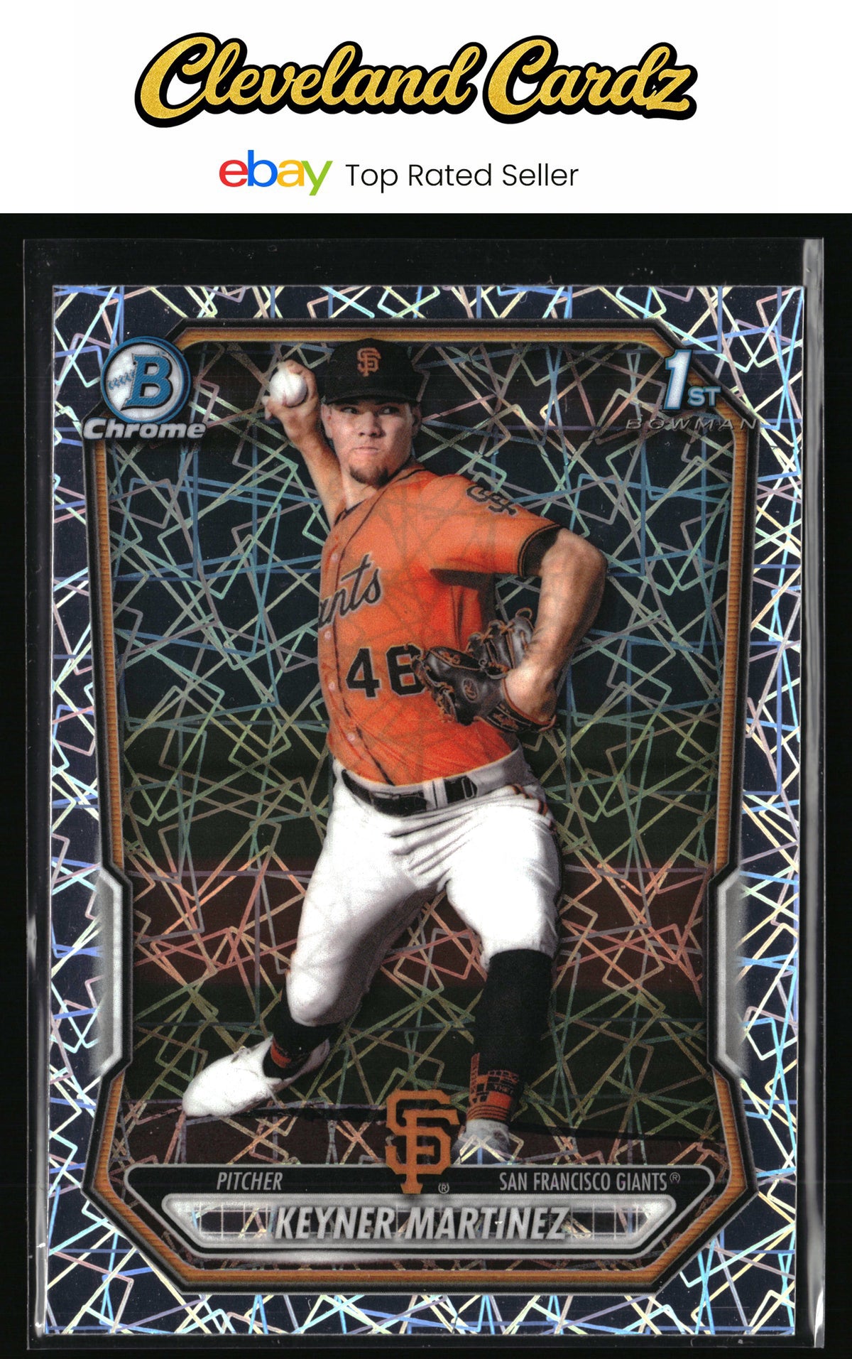 2026 Bowman #BCP-132 Keyner Martinez Chrome Prospects Lazer Refractor
