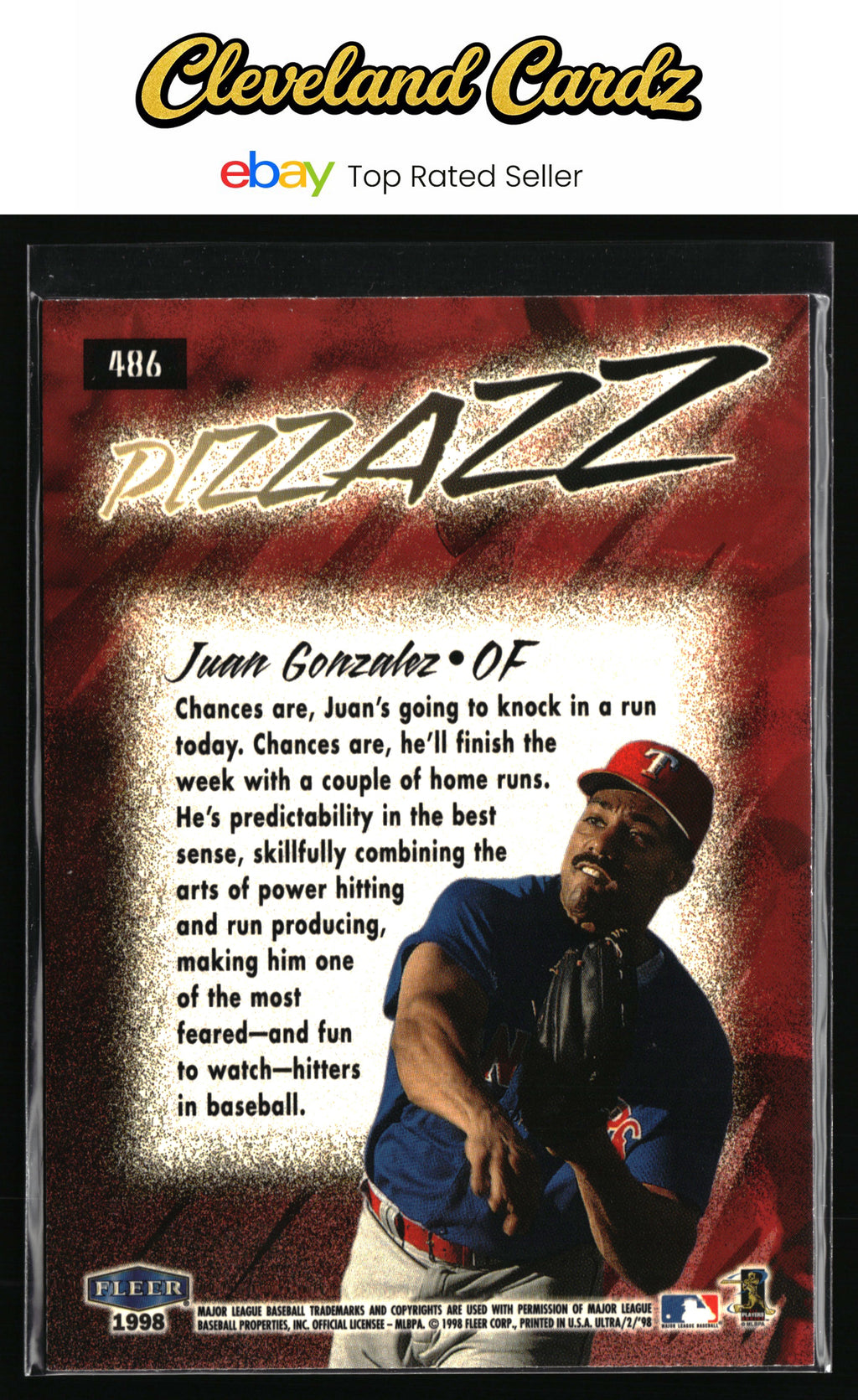 1998 Ultra #486 Juan Gonzalez