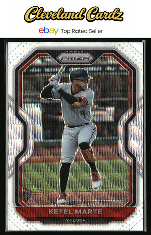 2021 Panini Prizm #41 Ketel Marte White Wave Prizm