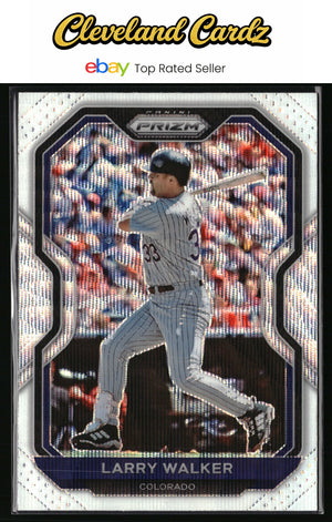 2021 Panini Prizm #69 Larry Walker White Wave Prizm