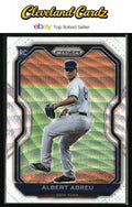 2021 Panini Prizm #193 Albert Abreu White Wave Prizm