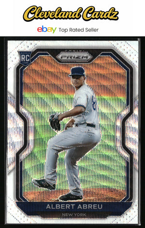 2021 Panini Prizm #193 Albert Abreu White Wave Prizm