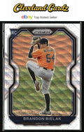 2021 Panini Prizm #172 Brandon Bielak White Wave Prizm