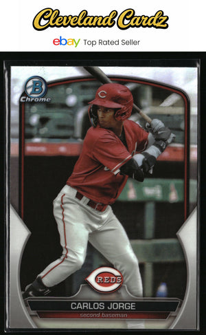 2023 Bowman Draft #BDC-105 Carlos Jorge Chrome Refractor