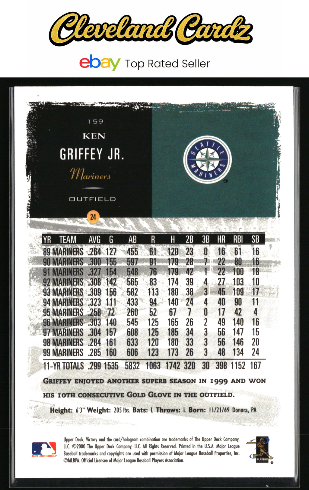 2000 Upper Deck Victory #159 Ken Griffey Jr.