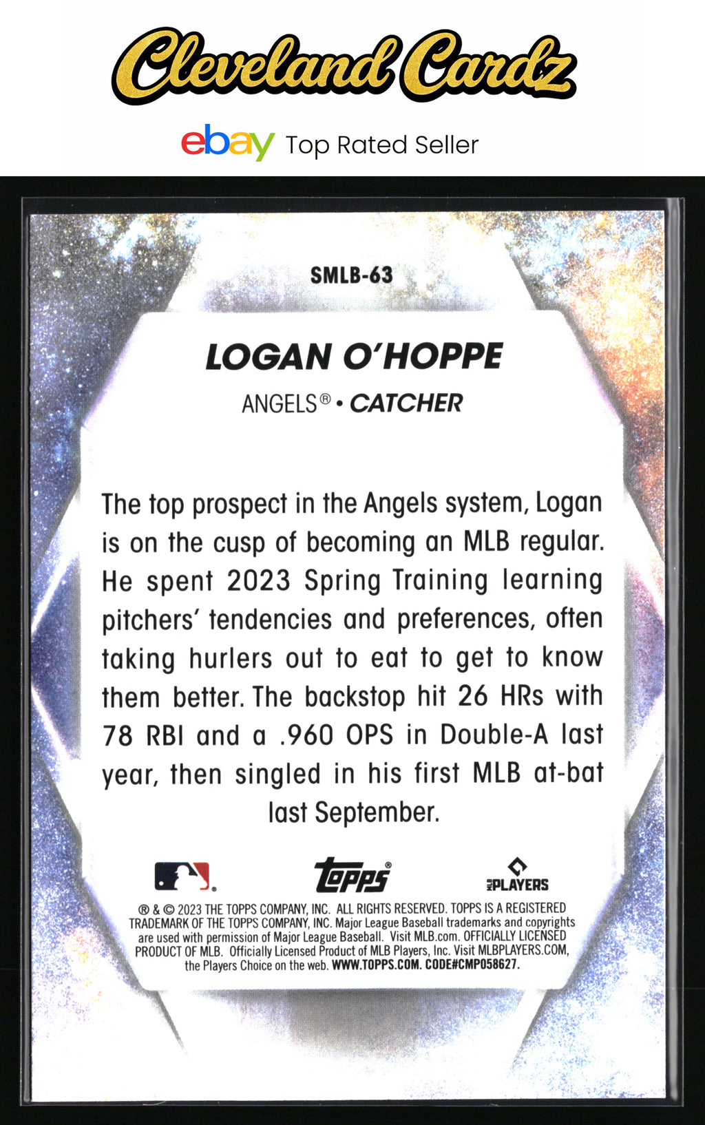 2023 Topps Update #SMLB-63 Logan O'Hoppe Stars of MLB