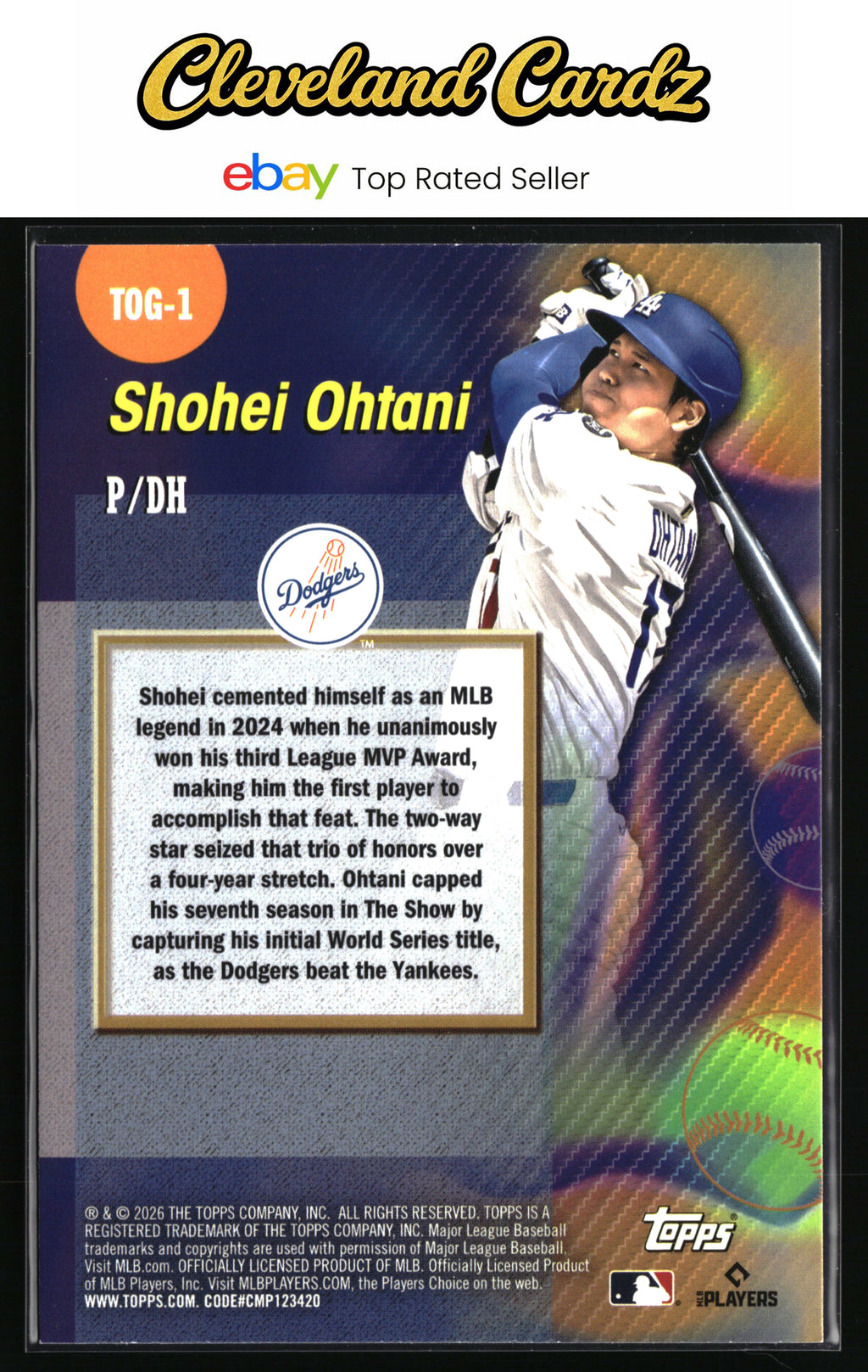2026 Topps #TOG-1 Shohei Ohtani Titans of the Game