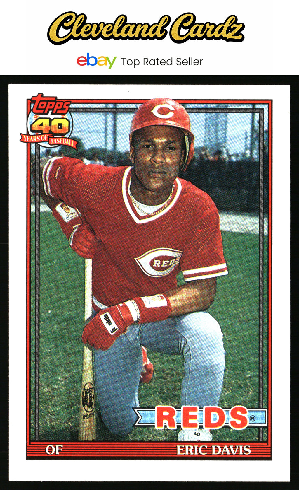 1991 Topps #550 Eric Davis