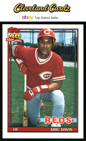 1991 Topps #550 Eric Davis