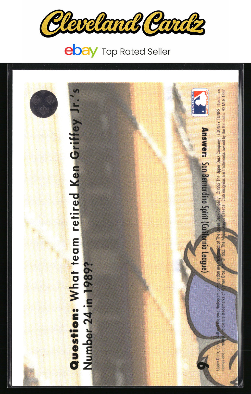 1992 Upper Deck Comic Ball 3 #9 Batting Odor
