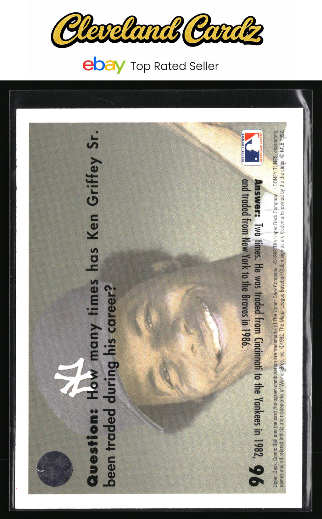 1992 Upper Deck Comic Ball 3 #96 Seventh Inning Stretch
