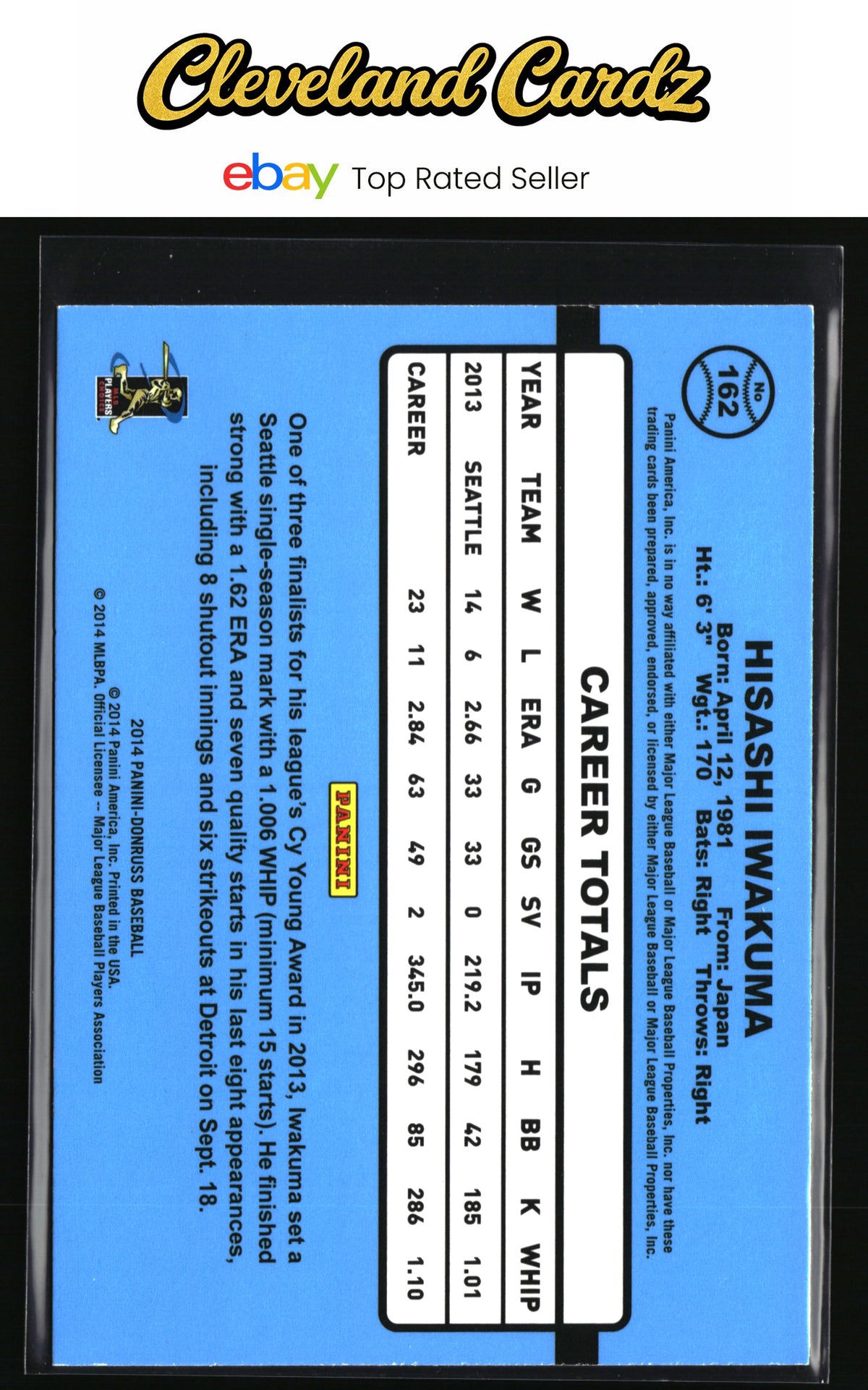 2014 Donruss #162 Hisashi Iwakuma
