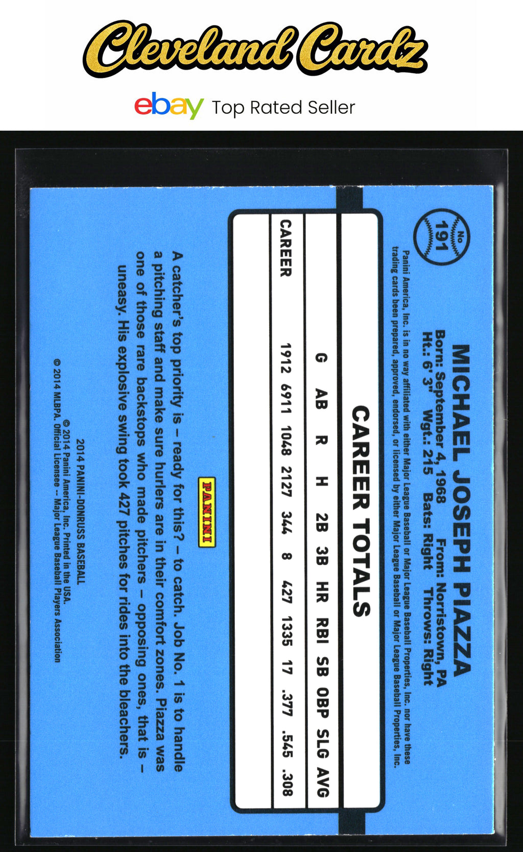 2014 Donruss #191 Mike Piazza
