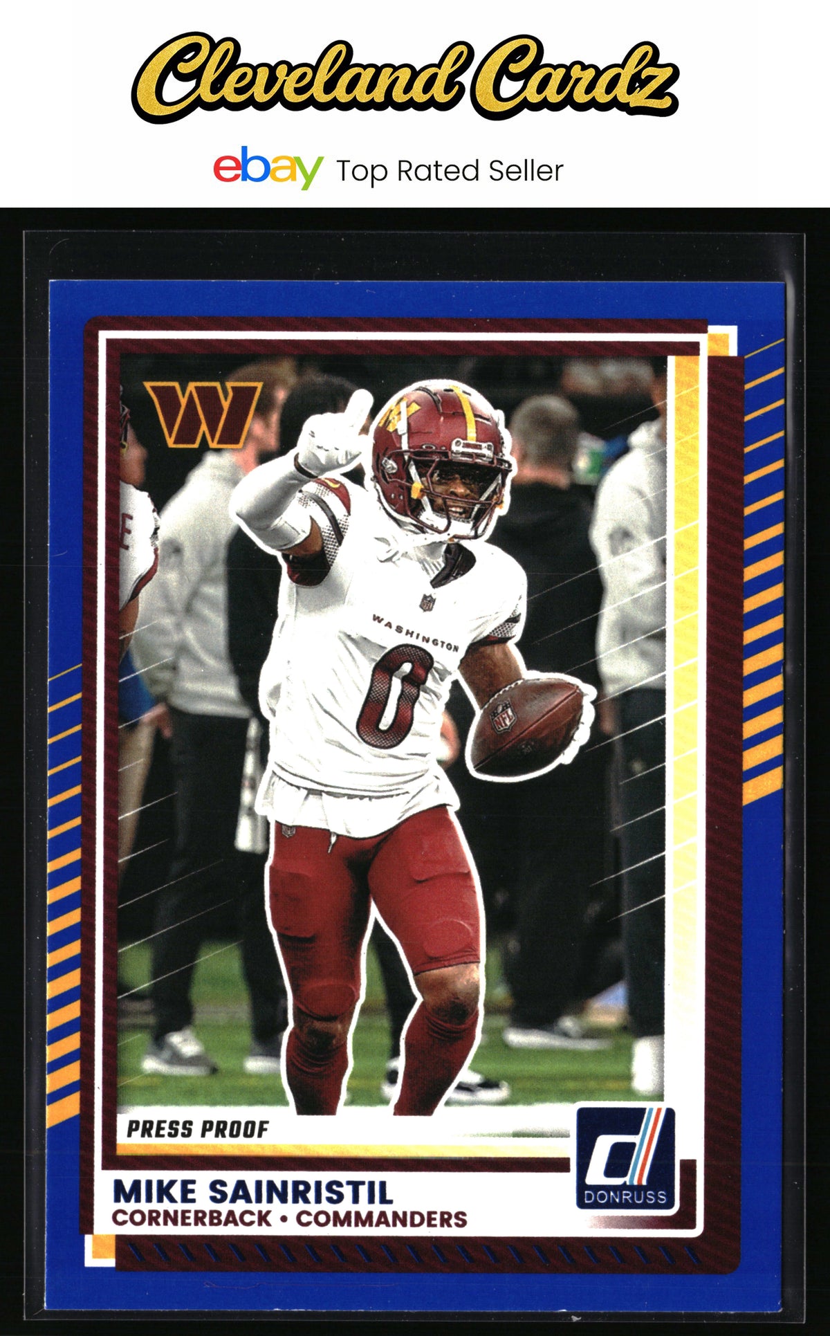 2025 Donruss #38 Mike Sainristil Press Proofs Blue
