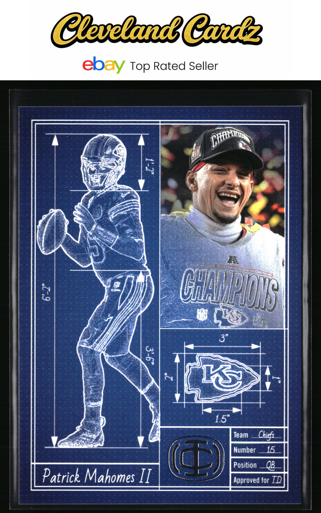 2025 Panini Mahomes Icon Collection - Touchdown Architect #TA-7 Patrick Mahomes