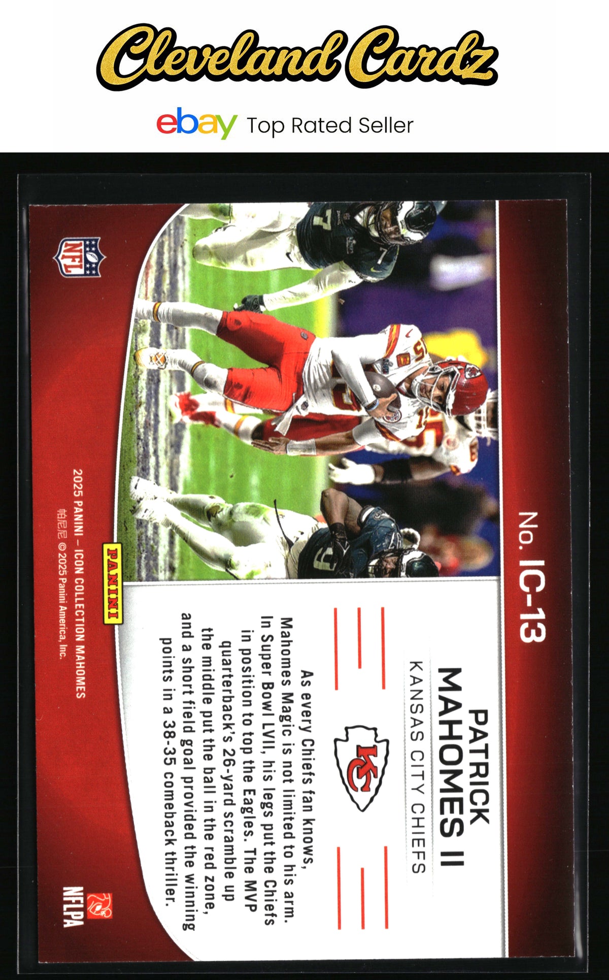 2025 Panini Mahomes Icon Collection - Icon Highlights #IC-13 Patrick Mahomes II